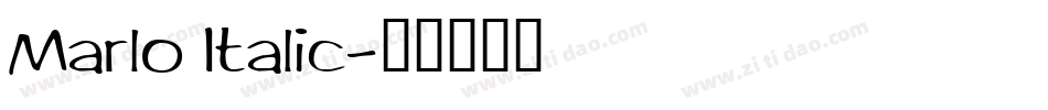 Marlo Italic字体转换